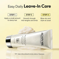 Again me Leave-In Hair Treatment for Frizz and Heat Protectant, 5.07 Fl Oz