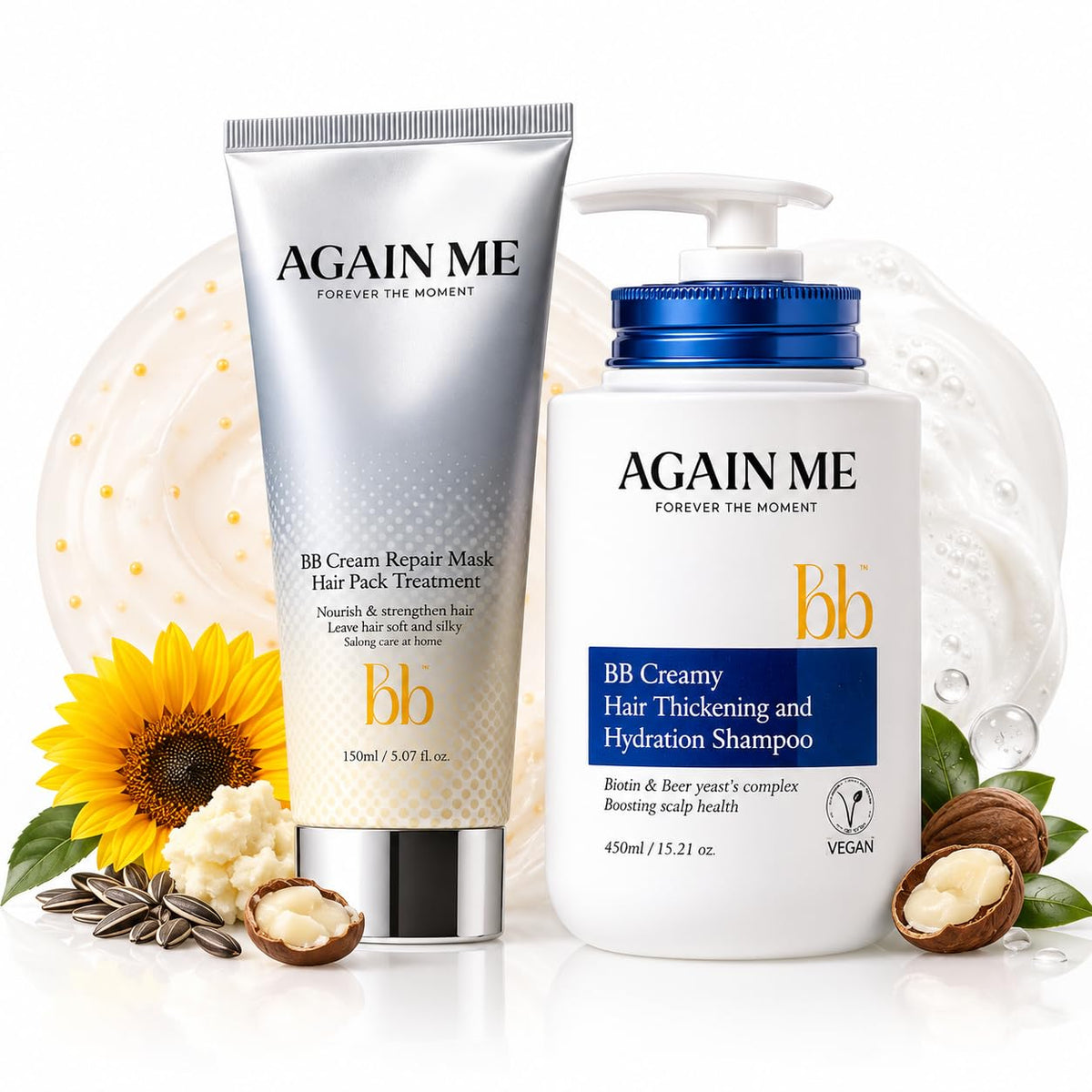Again me Hair Thickening & Frizz Control Duo