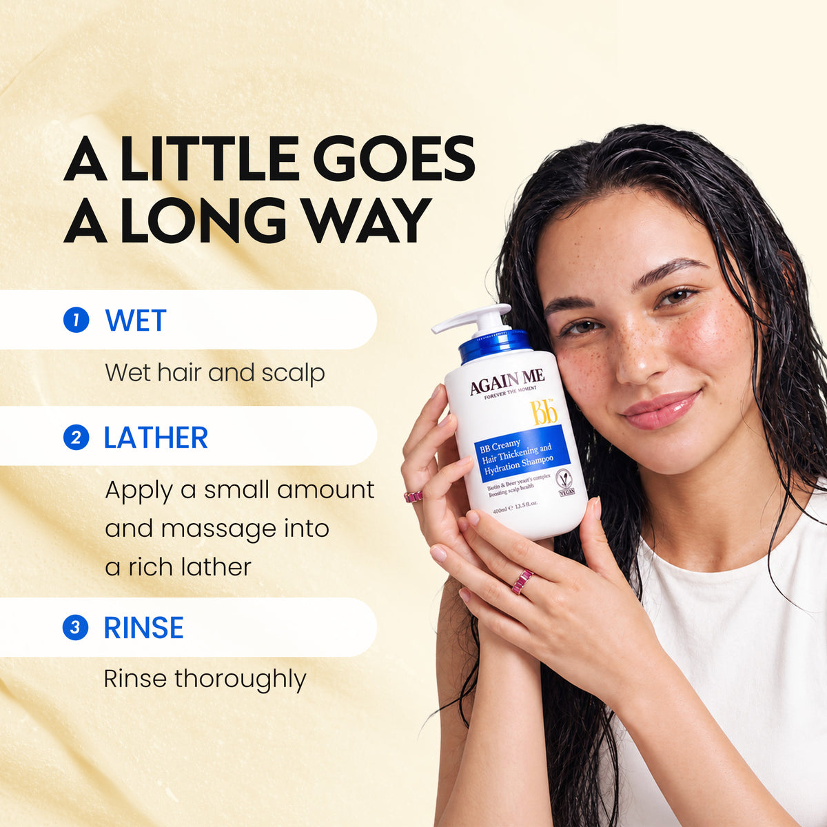 Again me Hair Thickening Shampoo with Biotin for Thinning Hair, 13.5 Fl Oz